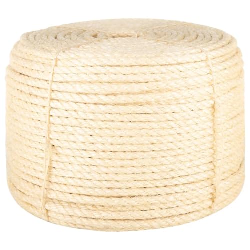 vidaXL Seil, Sisalseil mit hoher Reiß- und Abriebfestigkeit, Hanfseil Schnur für Kratzmöbel Garten, Tauseil Gartenseil Dekoseil, 12 mm 25 m 100% Sisal vidaXL Seil, Sisalseil mit hoher Reiß- und Abriebfestigkeit, Hanfseil Schnur für Kratzmöbel Garten, Tauseil Gartenseil Dekoseil, 12 mm 25 m 100% Sisal von vidaXL