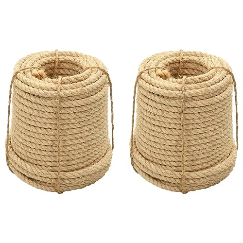 vidaXL Sisalseil 2 STK., Sisal Seil für Kratzbaum Kratzturm Kratzbrett, Kratzbaumseil für Katzen, Kratzseil Katzen Kratz Seil Katzenzubehör, 12 mm 250 m vidaXL Sisalseil 2 STK., Sisal Seil für Kratzbaum Kratzturm Kratzbrett, Kratzbaumseil für Katzen, Kratzseil Katzen Kratz Seil Katzenzubehör, 12 mm 250 m von vidaXL