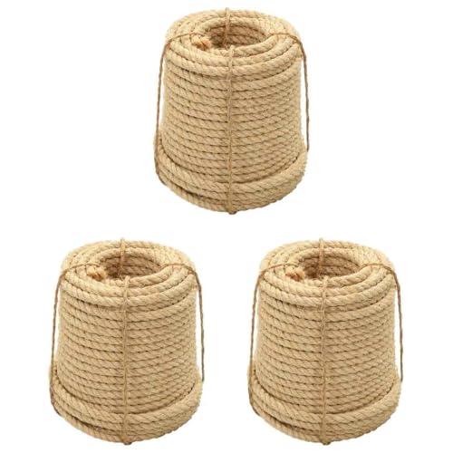 vidaXL Sisalseil 3 STK., Sisal Seil für Kratzbaum Kratzturm Kratzbrett, Kratzbaumseil für Katzen, Kratzseil Katzen Kratz Seil Katzenzubehör, 14 mm vidaXL Sisalseil 3 STK., Sisal Seil für Kratzbaum Kratzturm Kratzbrett, Kratzbaumseil für Katzen, Kratzseil Katzen Kratz Seil Katzenzubehör, 14 mm von vidaXL