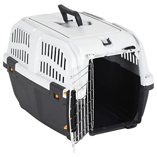 vidaXL Transportbox für Haustiere, Haustierbox mit Metalltür, Hundebox mit doppelter Verriegelung, Haustier Reiseträger für Katzen Kaninchen, Polypropylen vidaXL Transportbox für Haustiere, Haustierbox mit Metalltür, Hundebox mit doppelter Verriegelung, Haustier Reiseträger für Katzen Kaninchen, Polypropylen von vidaXL