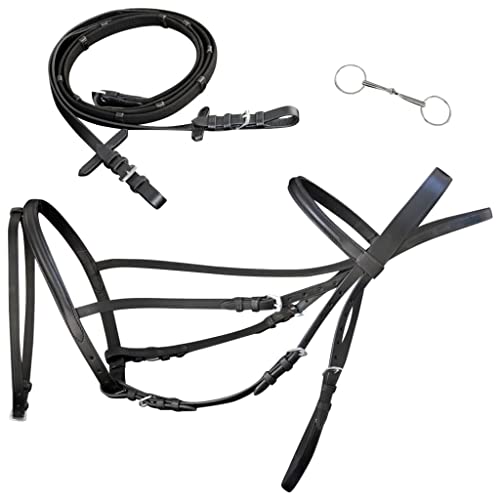 vidaXL Trense Trensenzaum Ledertrense mit Zügeln Gurtzügel Trensengebiss Pony vidaXL Trense Trensenzaum Ledertrense mit Zügeln Gurtzügel Trensengebiss Pony von vidaXL