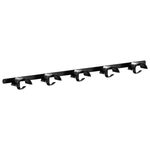 vidaXL Trensenhalter, Zaumhaken für 5 Trensen, Trensenaufhänger für Scheune Sattelkammer Stall, Trensenhaken, Schwarz Pulverbeschichtetes Eisen vidaXL Trensenhalter, Zaumhaken für 5 Trensen, Trensenaufhänger für Scheune Sattelkammer Stall, Trensenhaken, Schwarz Pulverbeschichtetes Eisen von vidaXL