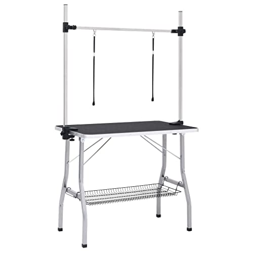 vidaXL Trimmtisch Verstellbar Hunde 2 Schlaufen Korb Pflegetisch Schertisch vidaXL Trimmtisch Verstellbar Hunde 2 Schlaufen Korb Pflegetisch Schertisch von vidaXL