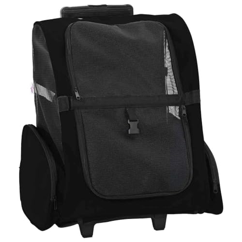 vidaXL Trolley für Haustiere 3-in-1 Schwarz 48x32x57 cm cm Oxford-Gewebe vidaXL Trolley für Haustiere 3-in-1 Schwarz 48x32x57 cm cm Oxford-Gewebe von vidaXL