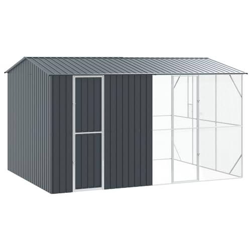 vidaXL Vogelvoliere mit Erweiterung Anthrazit 310x442x247 cm aus Stahl vidaXL Vogelvoliere mit Erweiterung Anthrazit 310x442x247 cm aus Stahl von vidaXL