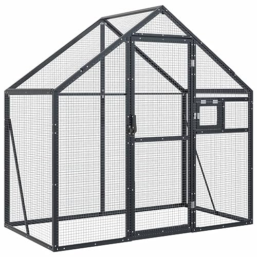 vidaXL Voliere Vogelkäfig Vogelvoliere Freilaufgehege Vogelhaus Aluminium von vidaXL