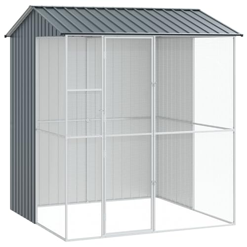 vidaXL Voliere Anthrazit 215x210x247 cm Stahl vidaXL Voliere Anthrazit 215x210x247 cm Stahl von vidaXL