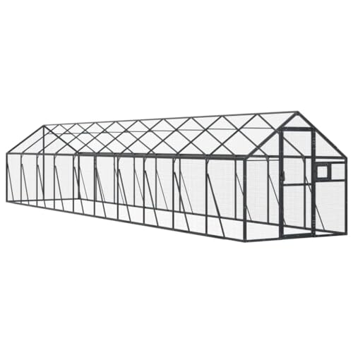 vidaXL Voliere Vogelkäfig Vogelvoliere Freilaufgehege Vogelhaus Aluminium von vidaXL
