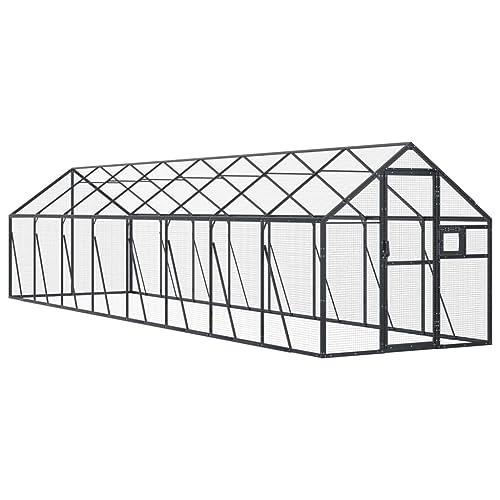 vidaXL Voliere Vogelkäfig Vogelvoliere Freilaufgehege Vogelhaus Aluminium von vidaXL