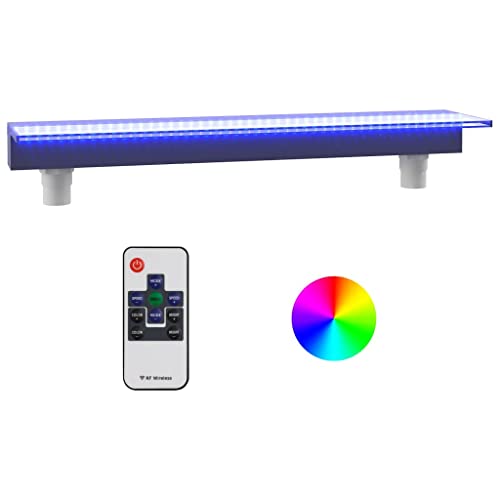 vidaXL Wasserfall Element mit RGB LEDs Schwalldusche Schwallbrause Pool-Fontäne Wasserfontäne Wasserspiel für Gartenteich Pool Deko Acryl 90cm vidaXL Wasserfall Element mit RGB LEDs Schwalldusche Schwallbrause Pool-Fontäne Wasserfontäne Wasserspiel für Gartenteich Pool Deko Acryl 90cm von vidaXL