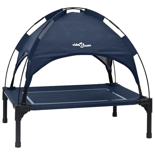 vidaXL erhöhtes Hundebett Marineblau Stoff, Metall 71 x 64 x 71 cm vidaXL erhöhtes Hundebett Marineblau Stoff, Metall 71 x 64 x 71 cm von vidaXL
