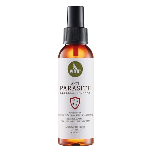 vimi Anti Parasite – 100 ml - Natürliches Repellent-Spray für Hunde, Schutz gegen Zecken, Flöhe, Milben & andere Parasiten, bis zu 8 Stunden, mit Neem, Zitronen-Eukalyptus, Lavendel & Geranium vimi Anti Parasite – 100 ml - Natürliches Repellent-Spray für Hunde, Schutz gegen Zecken, Flöhe, Milben & andere Parasiten, bis zu 8 Stunden, mit Neem, Zitronen-Eukalyptus, Lavendel & Geranium von vimi