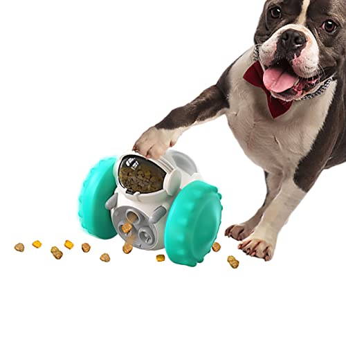 vincente Tumbler-Spielzeug für Hunde,Hundefutterspender Ball | Fun Rolling Wheel Futterspender für kleine mittelgroße Hunde Katzen, reduziert Langeweile von vincente