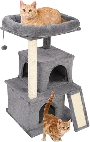 34" Katzen Kletterbaumhalter Katzenturm Großes Haus Grau Haustier Katzen Baum Kratzbaum Kratzen Klettern Springen Spielzeug 34" Katzen Kletterbaumhalter Katzenturm Großes Haus Grau Haustier Katzen Baum Kratzbaum Kratzen Klettern Springen Spielzeug von vkeid