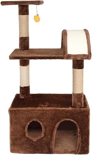39-Zoll-Katzenbaumturm mit Plüsch-Eigentumswohnungen, Kratzbaum-Spielzeug, Haustier-Katzenbaum-Kratzbaum, Kratzbaum, Kletter- und Springspielzeug 39-Zoll-Katzenbaumturm mit Plüsch-Eigentumswohnungen, Kratzbaum-Spielzeug, Haustier-Katzenbaum-Kratzbaum, Kratzbaum, Kletter- und Springspielzeug von vkeid