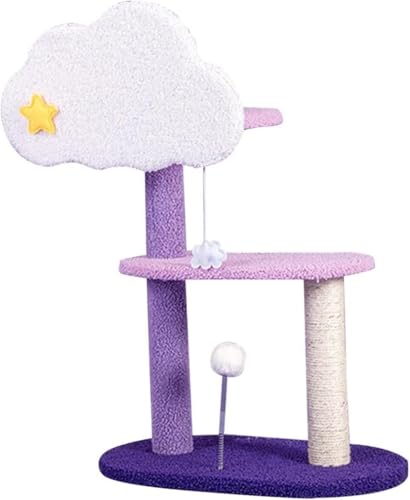 Katzen-Kletterbaum, 2-lagiger Kratzbaum, Katzen-Kratzbaum zum Schleifen von Krallen, zum Spielen im Innenbereich, Katzenbaum Vision Katzen-Kletterbaum, 2-lagiger Kratzbaum, Katzen-Kratzbaum zum Schleifen von Krallen, zum Spielen im Innenbereich, Katzenbaum Vision von vkeid