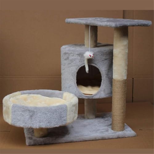 Katzen-Klettergerüst, Haustiere, Spielbaum, Kratzbaum, Katzenkratzbaum, Baummöbel, Fitnessstudio, Haus, Spielzeug, Katzensprungplattform (Farbe: A) (A) von vkeid