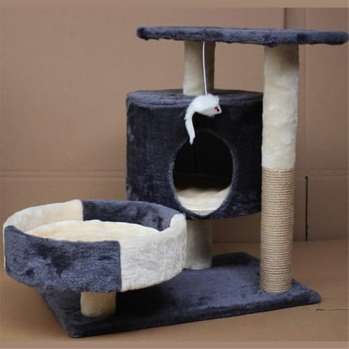 Katzen-Klettergerüst, Haustiere, Spielbaum, Kratzbaum, Katzenkratzbaum, Baummöbel, Fitnessstudio, Haus, Spielzeug, Katzensprungplattform (Farbe: A) (B) von vkeid