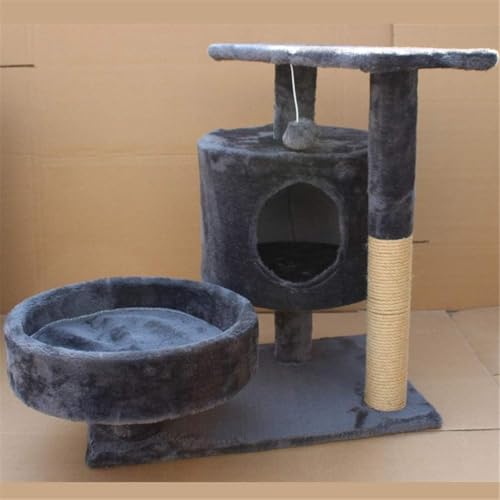 Katzen-Klettergerüst, Haustiere, Spielbaum, Kratzbaum, Katzenkratzbaum, Baummöbel, Fitnessstudio, Haus, Spielzeug, Katzensprungplattform (Farbe: A) (D) von vkeid