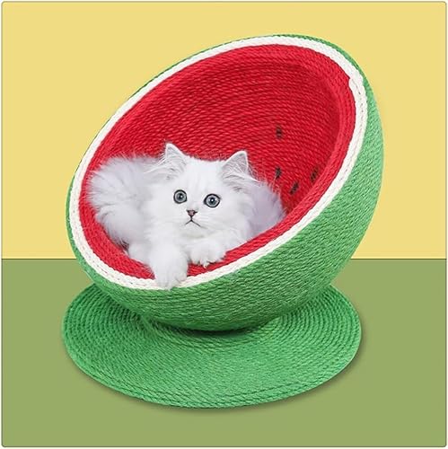 Katzen-Kratzbrett, rote Wassermelonenform, Sisal, Katzen-Kratzbaum, Balkon, Katzenbett Katzen-Kratzbrett, rote Wassermelonenform, Sisal, Katzen-Kratzbaum, Balkon, Katzenbett von vkeid