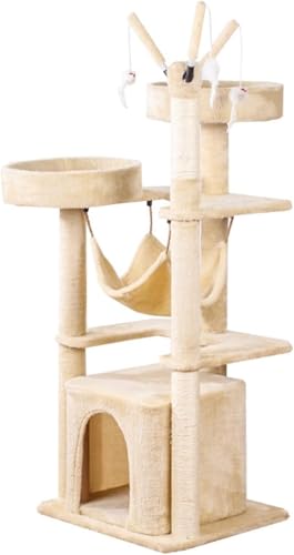 Katzenkletterbaum Beige Katzenklettergerüst Mehrschichtiges Katzenkratzbrett Katzenkratzbaum Katzennest Sprungplattform Katzenspielzeugzubehör Katzenbaum Vision Katzenkletterbaum Beige Katzenklettergerüst Mehrschichtiges Katzenkratzbrett Katzenkratzbaum Katzennest Sprungplattform Katzenspielzeugzubehör Katzenbaum Vision von vkeid