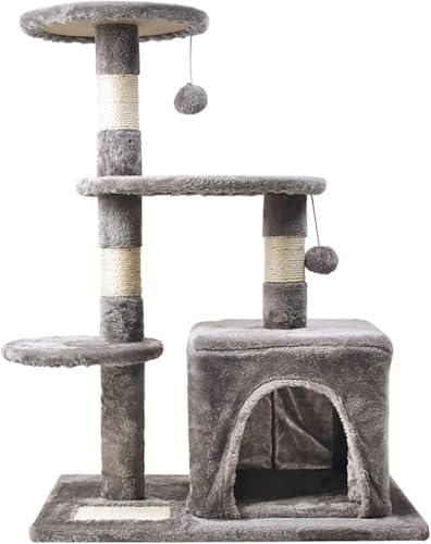 Katzenkletterbaum Katzenklettergerüst, Katzenstreu, Kratzbaum, Katzenkratzbaum, integriertes Katzenregal, Katzenkratznest, Katzensprungplattform, Katzenspielzeug Cat Tree Vision Katzenkletterbaum Katzenklettergerüst, Katzenstreu, Kratzbaum, Katzenkratzbaum, integriertes Katzenregal, Katzenkratznest, Katzensprungplattform, Katzenspielzeug Cat Tree Vision von vkeid