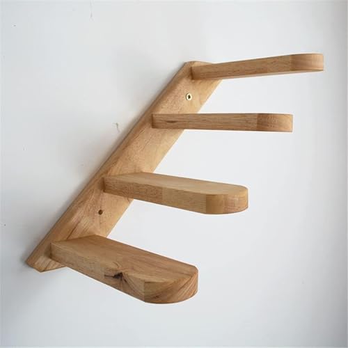 Katzenspielzeug, Wandmontage, für Katzen, Kletterleiter, Holztreppe, Sprungplattform, Klettergerüst, Kätzchen-Sprungbrett, Katzenmöbel, Katzenbaum (Farbe: von Links nach rechts) (von Links nach von vkeid