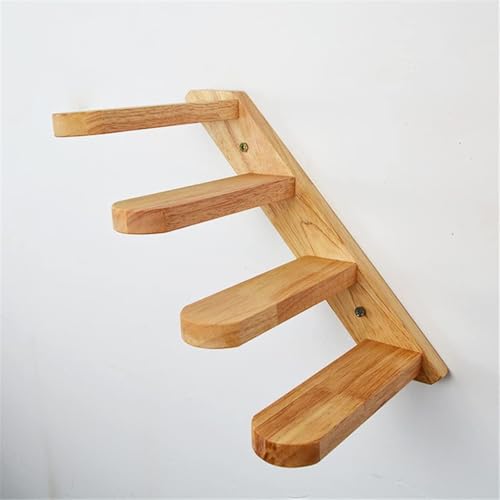 Katzenspielzeug, Wandmontage, für Katzen, Kletterleiter, Holztreppe, Sprungplattform, Klettergerüst, Kätzchen-Sprungbrett, Katzenmöbel, Katzenbaum (Farbe: von Links nach rechts) (von rechts nach von vkeid