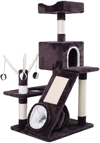 Kratzbaum, Katzenturm, Katzenklettergerüst, Katzenkratzbaum, Baumkratzer, Stange, Turnhalle, Haus, Spielzeug, Katzensprungplattform, Katzenturm (Farbe: A) (Farbe: A) (A) von vkeid
