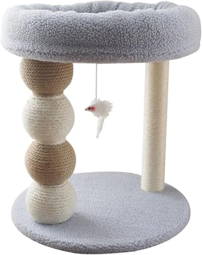Kratzbaum, Katzenturm für Katzenaktivitäten mit Kratzbäumen und Federspielzeug Kratzbaum, Katzenturm für Katzenaktivitäten mit Kratzbäumen und Federspielzeug von vkeid