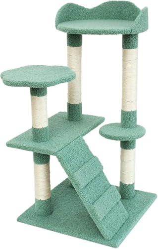 Kratzbaum, mehrstufiger Kätzchen-Aktivitätsturm mit Kratzbäumen und mit weichem Plüsch überzogen, für die Spielruhe Kleiner Katzen und Kätzchen Kratzbaum, mehrstufiger Kätzchen-Aktivitätsturm mit Kratzbäumen und mit weichem Plüsch überzogen, für die Spielruhe Kleiner Katzen und Kätzchen von vkeid