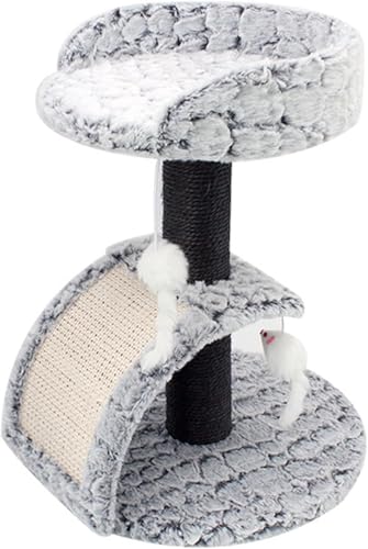 Kratzbaum für Katzen, Kratzbaum mit Kratzbäumen, Spielzeug zum Spielen und mit weichem Plüsch überzogen, für Hauskatzen Kratzbaum für Katzen, Kratzbaum mit Kratzbäumen, Spielzeug zum Spielen und mit weichem Plüsch überzogen, für Hauskatzen von vkeid