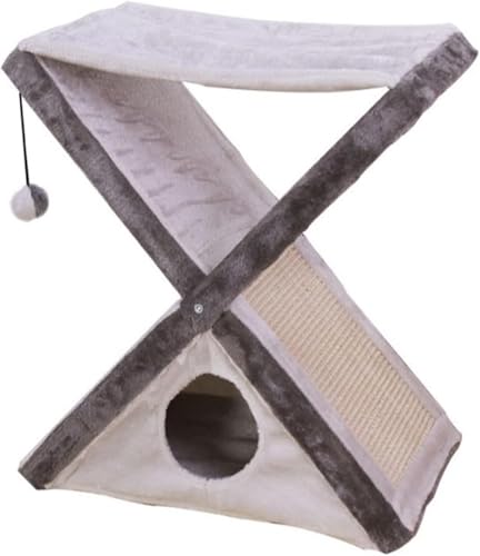 Kratzbaum für große Katze X-Type Katzenklettergerüst Haustier Katzenkralle Klappplatte Sisal Hanfbett Hanfnest Schleifkralle Katzensicht Kratzbaum für große Katze X-Type Katzenklettergerüst Haustier Katzenkralle Klappplatte Sisal Hanfbett Hanfnest Schleifkralle Katzensicht von vkeid