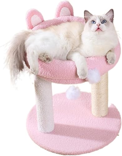 Kratzbaum für große Katzen, Katzen-Klettergerüst, dreilagig, Katzenbaumhaus, Kaninchenohr-Katzenkratzer, niedliches Katzenkratzbrett mit Wollball, Spielzeug für Mobile Haustiere, Katzensicht Kratzbaum für große Katzen, Katzen-Klettergerüst, dreilagig, Katzenbaumhaus, Kaninchenohr-Katzenkratzer, niedliches Katzenkratzbrett mit Wollball, Spielzeug für Mobile Haustiere, Katzensicht von vkeid