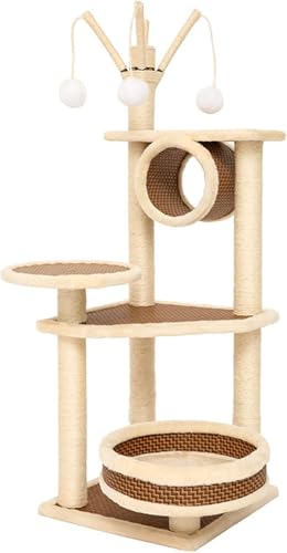 Kratzbaum für große Katzen, Sisal, geflochtenes Katzenkletter-Fitnessgerüst, lustiger Katzenball, Katzenpfote, integrierte Säule, Haustierparadies, Heimtierbedarf, Katzenvision Kratzbaum für große Katzen, Sisal, geflochtenes Katzenkletter-Fitnessgerüst, lustiger Katzenball, Katzenpfote, integrierte Säule, Haustierparadies, Heimtierbedarf, Katzenvision von vkeid