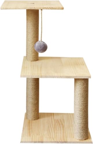 Kratzbaum für große Katzen, kleine Katzen, zum Kratzen von festen Pulvern, Katzenkrallenspielzeug, verschleißfeste Säule, Katzenklettergerüst, hohes Katzenhaus aus Kiefernholz, Katzenvision Kratzbaum für große Katzen, kleine Katzen, zum Kratzen von festen Pulvern, Katzenkrallenspielzeug, verschleißfeste Säule, Katzenklettergerüst, hohes Katzenhaus aus Kiefernholz, Katzenvision von vkeid