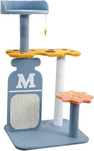 Kratzbaum mit Sisal-Kratzbaum, Kletteraktivität für Katzen, Katzenturm, Haustierspielplatz für Katzen, Kätzchen, Haustiere, 3 Schichten Kratzbaum mit Sisal-Kratzbaum, Kletteraktivität für Katzen, Katzenturm, Haustierspielplatz für Katzen, Kätzchen, Haustiere, 3 Schichten von vkeid