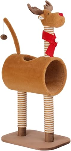 Multifunktionaler kreativer Kratzbaum mit Sisal-Kratzbaum, Kletteraktivität für Katzen, Katzenturm, Haustierspielplatz für Katzen, Kätzchen, Haustiere, natürlicher, mit Sisal überzogener Rahmen Multifunktionaler kreativer Kratzbaum mit Sisal-Kratzbaum, Kletteraktivität für Katzen, Katzenturm, Haustierspielplatz für Katzen, Kätzchen, Haustiere, natürlicher, mit Sisal überzogener Rahmen von vkeid