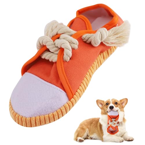 vocheer Hund Kauspielzeug, Hundespielzeug, um sie beschäftigt zu halten langlebig Zahnen Schuh interaktive Quietsche Welpenspielzeug, klein, mittlere Brise, Maschine waschbar, orange vocheer Hund Kauspielzeug, Hundespielzeug, um sie beschäftigt zu halten langlebig Zahnen Schuh interaktive Quietsche Welpenspielzeug, klein, mittlere Brise, Maschine waschbar, orange von vocheer