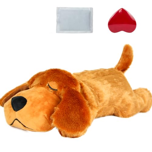 vocheer Welpen-Herzschlag-Spielzeug, Hunde-Angstlinderung, Beruhigungshilfe, Welpenherzschlag, Stofftier, Verhaltenstraining, Schlafhilfe, Komfort-Schnuller, Plüschtier für Welpen, Hunde, Katzen vocheer Welpen-Herzschlag-Spielzeug, Hunde-Angstlinderung, Beruhigungshilfe, Welpenherzschlag, Stofftier, Verhaltenstraining, Schlafhilfe, Komfort-Schnuller, Plüschtier für Welpen, Hunde, Katzen von vocheer