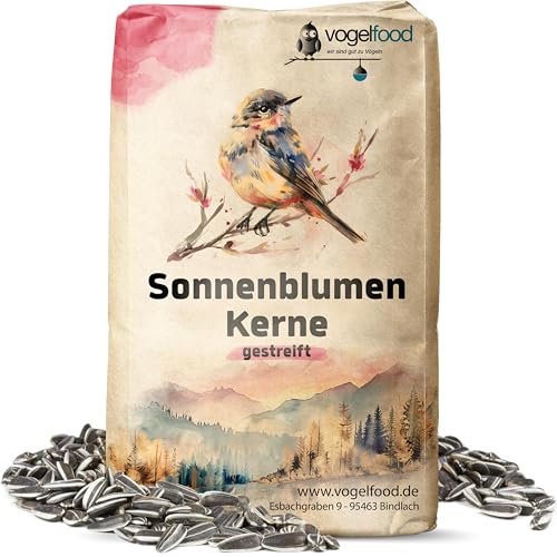 20 kg Sonnenblumenkerne gestreift Wildvogelfutter Vogelfutter von vogelfood wir sind gut zu Vögeln