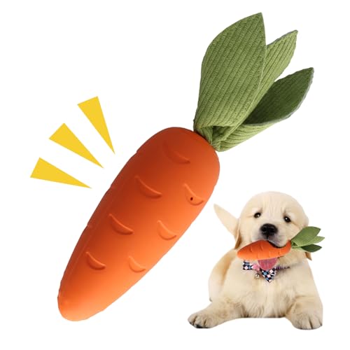 volumoon Hundespielzeug Karotte Ananas, Robustes Kauspielzeug für Welpen, hundekauspielzeug für Zahnreinigung, Gummi Dog Toys, Hund Spielzeug Unzerstörbar, für Kleine Welpen Mittelgroße (Karotte) volumoon Hundespielzeug Karotte Ananas, Robustes Kauspielzeug für Welpen, hundekauspielzeug für Zahnreinigung, Gummi Dog Toys, Hund Spielzeug Unzerstörbar, für Kleine Welpen Mittelgroße (Karotte) von volumoon