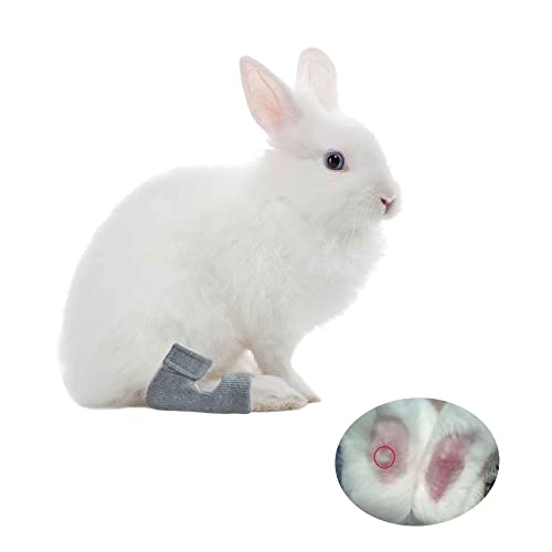1 Paar Kaninchen-Socken für schmerzende Stöcke, Ellenbogenschutz, zur Genesung von Häschen und Linderung von Wundschmerzen (L) von vomvomp