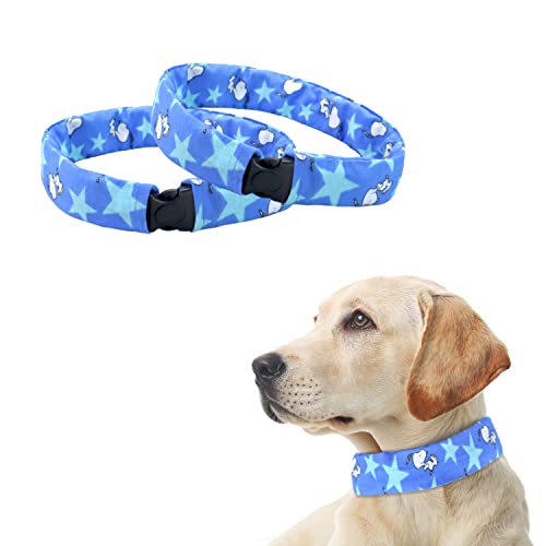 2 Hundehalsbandabdeckungen für alle Längen weniger als 68,6 cm, Halsband, zum Dekorieren von alten getragenen Halsbändern, schützt das neue, erschwingliche, stilvolle von vomvomp