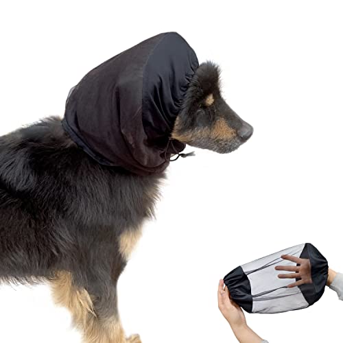 2 x atmungsaktive Hunde-Schlauchschal, Longears Hunde-Netz, Ohrenschutz für Cocker, Spaniel, Cavalier, Pudel, Basset (S) von vomvomp