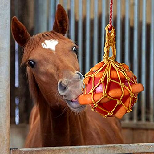 vomvomp Pferd Karottenfutter Spielzeug hängende Karotte Fütterung Spielzeug für Pferd Stall Ruhe von vomvomp