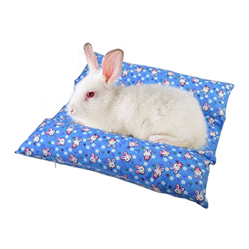 vomvomp Kaninchen-Kuschelbett mit Zwei abnehmbaren Kissen für Kaninchen, verhindert Wunde Sprunggelenke, Flop-Bett vomvomp Kaninchen-Kuschelbett mit Zwei abnehmbaren Kissen für Kaninchen, verhindert Wunde Sprunggelenke, Flop-Bett von vomvomp
