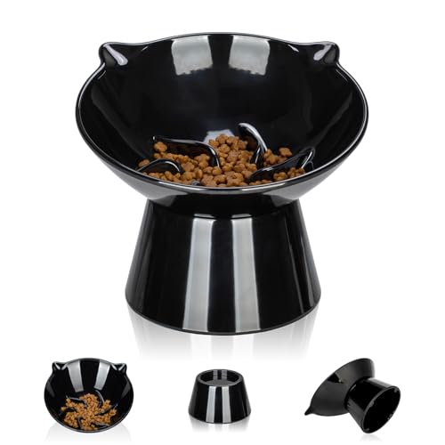 vootun Futternapf Katze,Essen Verlangsamen,Interaktiver Fressnapf,Einfach zu Reinigen,Interaktiver Labyrinth Design,Erhöht Fressnäpfe Katzen für Katzen und Kleine Hunde,Schwarz vootun Futternapf Katze,Essen Verlangsamen,Interaktiver Fressnapf,Einfach zu Reinigen,Interaktiver Labyrinth Design,Erhöht Fressnäpfe Katzen für Katzen und Kleine Hunde,Schwarz von vootun