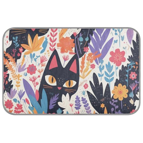 Aesthetic Cat Boho Style Flower Summer Cooling Pads for Dogs Self Cooling 96.5 cm x 58.4 cm cooling blankets for pet outdoor accessories cama refrescante para perros M Aesthetic Cat Boho Style Flower Summer Cooling Pads for Dogs Self Cooling 96.5 cm x 58.4 cm cooling blankets for pet outdoor accessories cama refrescante para perros M von voucong