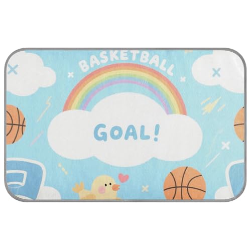 Basketball-Tor, Regenbogen-blaues Muster, Sommerdecke für Hunde, selbstkühlend, 96,5 x 58,4 cm, Haustiermatte für Haustiere, zum Schlafen, Cama Refrescante para perros M Basketball-Tor, Regenbogen-blaues Muster, Sommerdecke für Hunde, selbstkühlend, 96,5 x 58,4 cm, Haustiermatte für Haustiere, zum Schlafen, Cama Refrescante para perros M von voucong